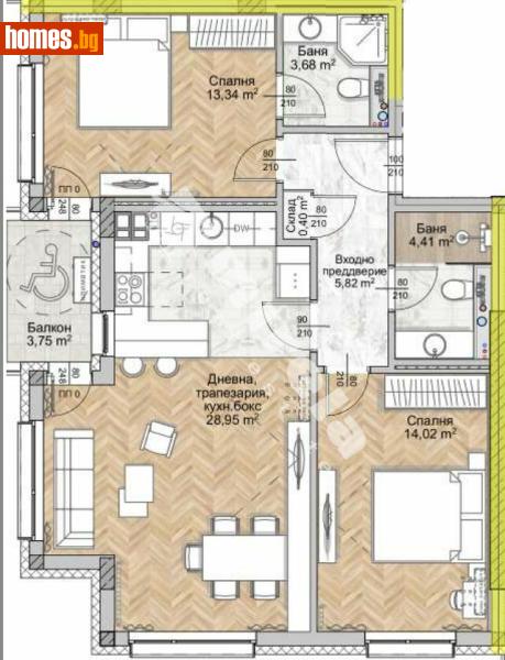 Тристаен, 103m² - Жк. Люлин 8, София - Апартамент за продажба - МИРЕЛА - 117170242