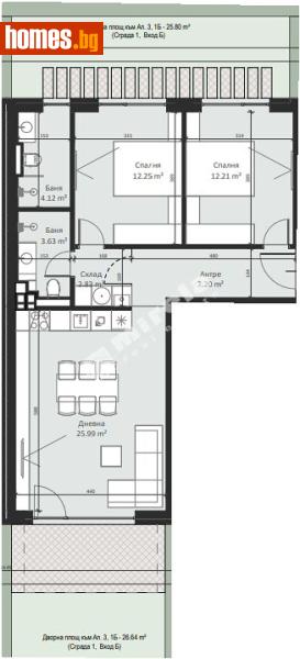 Тристаен, 94m² - Кв. Малинова Долина, София - Апартамент за продажба - МИРЕЛА - 117170273