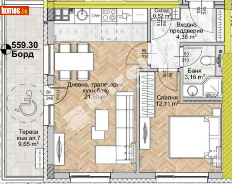 Двустаен, 58m² - Жк. Люлин 8, София - Апартамент за продажба - МИРЕЛА - 117170549