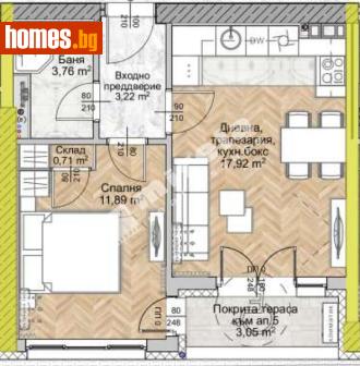 Двустаен, 56m² - Апартамент за продажба - 117170595