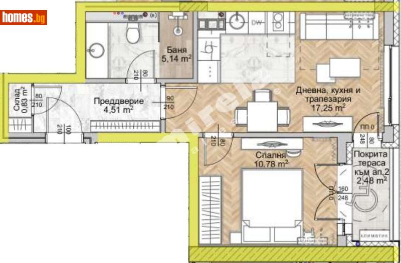 Двустаен, 59m² - Жк. Люлин 8, София - Апартамент за продажба - МИРЕЛА - 117170623