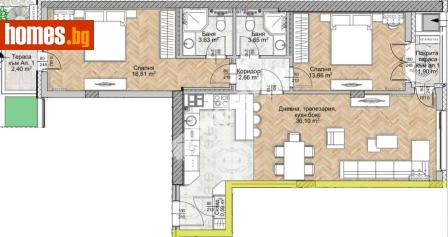 Тристаен, 112m² - Апартамент за продажба - 117170625