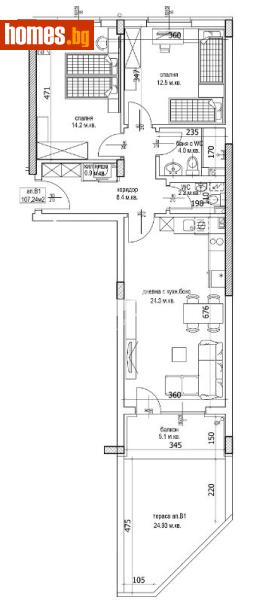 Тристаен, 125m² -  Кайсиева Градина, Варна - Апартамент за продажба - МИРЕЛА - 117170837