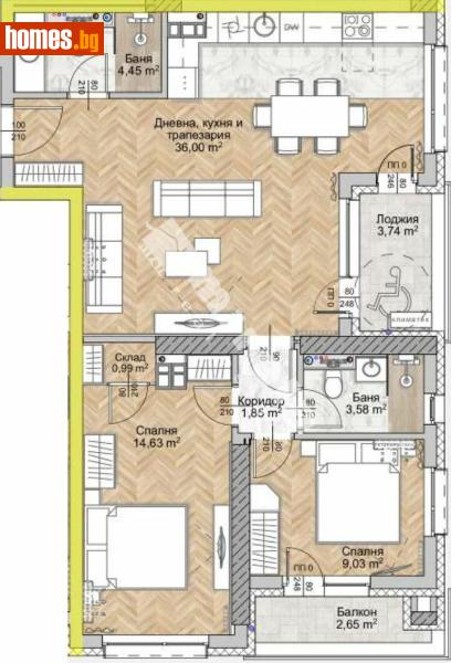 Тристаен, 110m² - Жк. Люлин 8, София - Апартамент за продажба - МИРЕЛА - 117170927