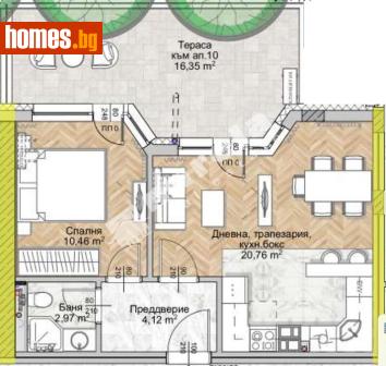 Двустаен, 54m² - Апартамент за продажба - 117170940