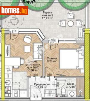 Двустаен, 43m² - Апартамент за продажба - 117170966