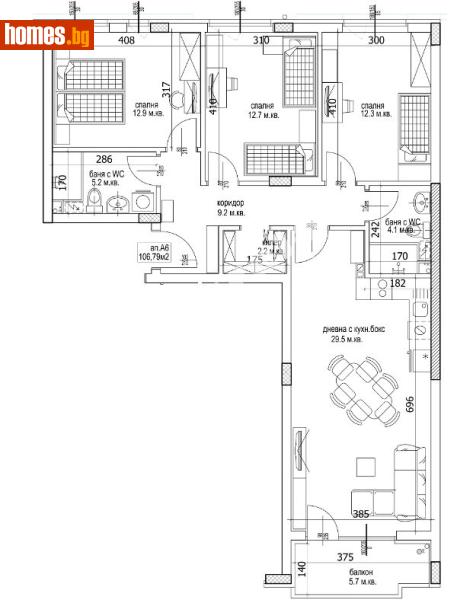 Четиристаен, 127m² -  Кайсиева Градина, Варна - Апартамент за продажба - МИРЕЛА - 117170978