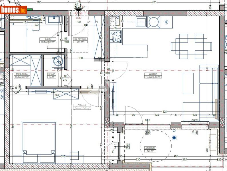 Двустаен, 91m² - Кв. Владиславово, Варна - Апартамент за продажба - МИРЕЛА - 117171057