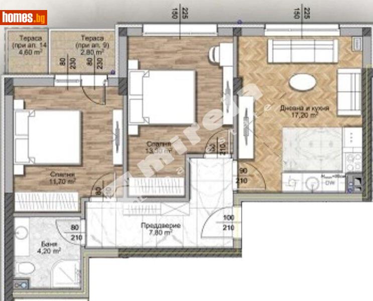 Тристаен, 88m² - Жк. Овча Купел 1, София - Апартамент за продажба - МИРЕЛА - 117171092