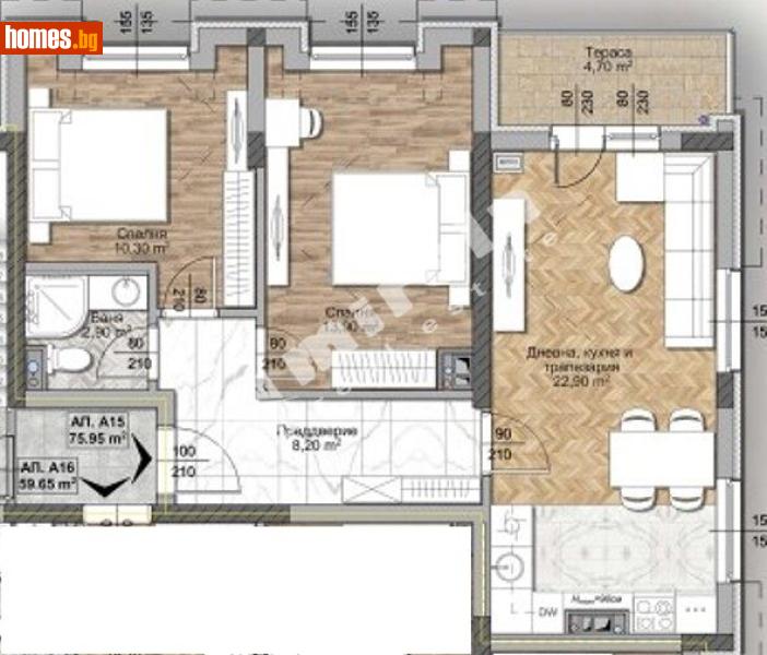 Тристаен, 93m² - Жк. Овча Купел 1, София - Апартамент за продажба - МИРЕЛА - 117171100