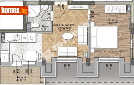 Двустаен, 73m² - Апартамент за продажба - 117171116