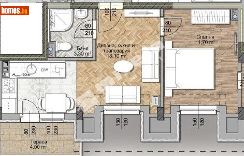 Двустаен, 73m² - Жк. Овча Купел 1, София - Апартамент за продажба - МИРЕЛА - 117171116