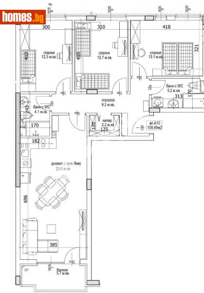 Четиристаен, 129m² -  Кайсиева Градина, Варна - Апартамент за продажба - МИРЕЛА - 117171275