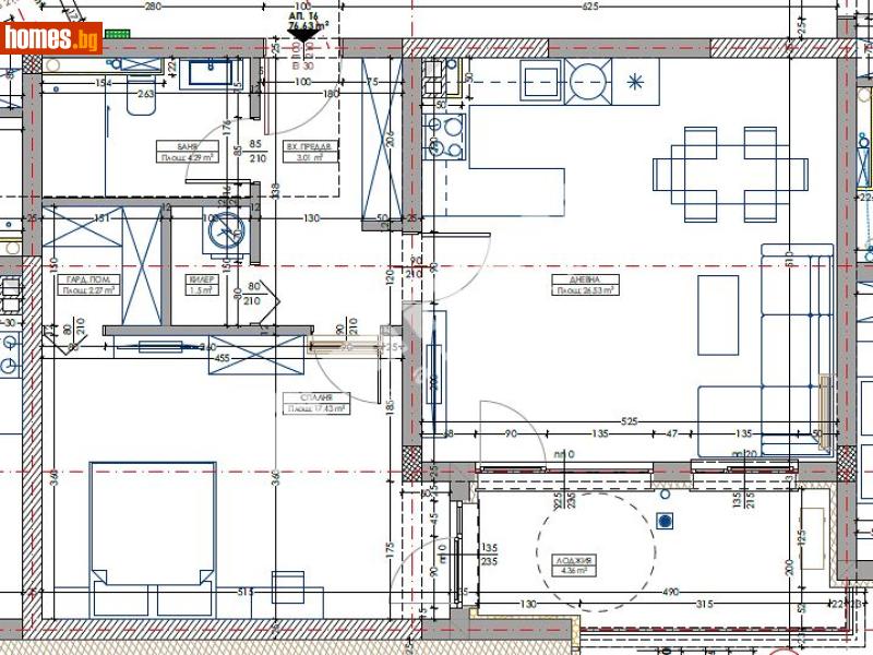 Двустаен, 91m² - Кв. Владиславово, Варна - Апартамент за продажба - МИРЕЛА - 117171344