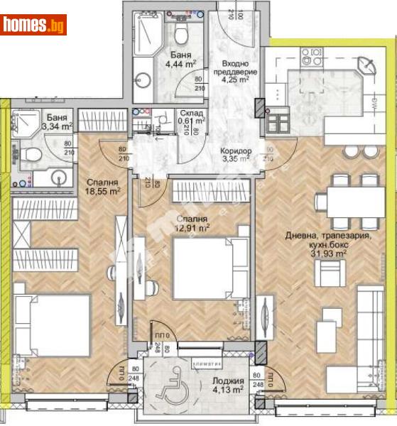 Тристаен, 110m² - Жк. Люлин 8, София - Апартамент за продажба - МИРЕЛА - 117171424