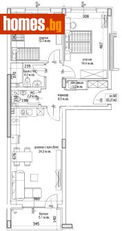 Тристаен, 99m² - Апартамент за продажба - 117171744