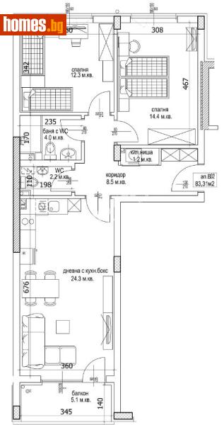Тристаен, 99m² -  Кайсиева Градина, Варна - Апартамент за продажба - МИРЕЛА - 117171744