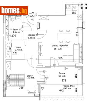 Двустаен, 90m² - Апартамент за продажба - 117172198
