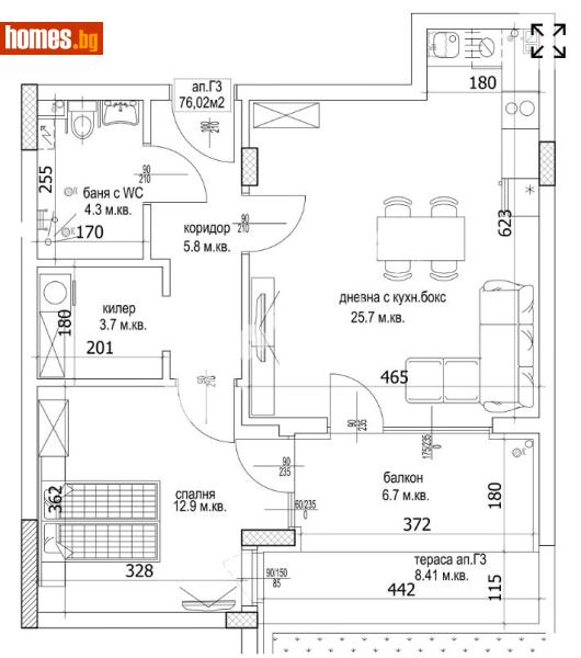 Двустаен, 90m² -  Кайсиева Градина, Варна - Апартамент за продажба - МИРЕЛА - 117172198