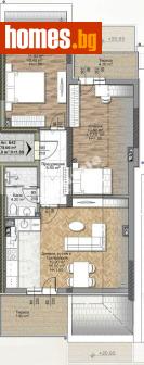 Тристаен, 93m² - Апартамент за продажба - 117172211