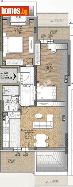 Тристаен, 93m² - Жк. Овча Купел 1, София - Апартамент за продажба - МИРЕЛА - 117172211
