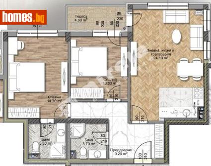 Тристаен, 101m² - Апартамент за продажба - 117172271