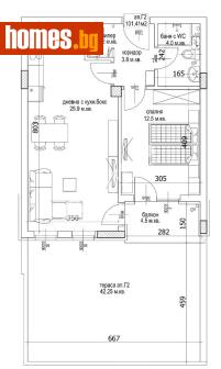 Двустаен, 116m² - Апартамент за продажба - 117172280