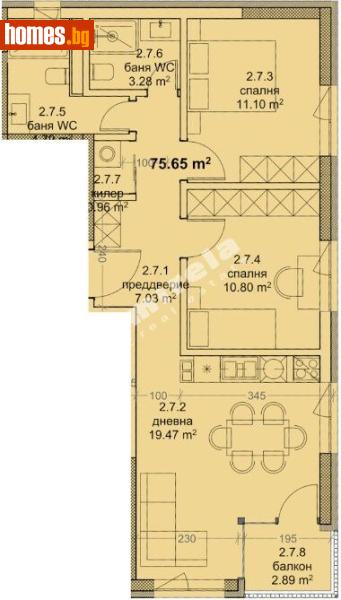 Тристаен, 91m² - Жк. Младост, Варна - Апартамент за продажба - МИРЕЛА - 117172539