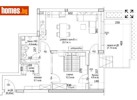 Двустаен, 100m² - Апартамент за продажба - 117172574