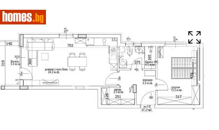 Двустаен, 80m² - Апартамент за продажба - 117172655