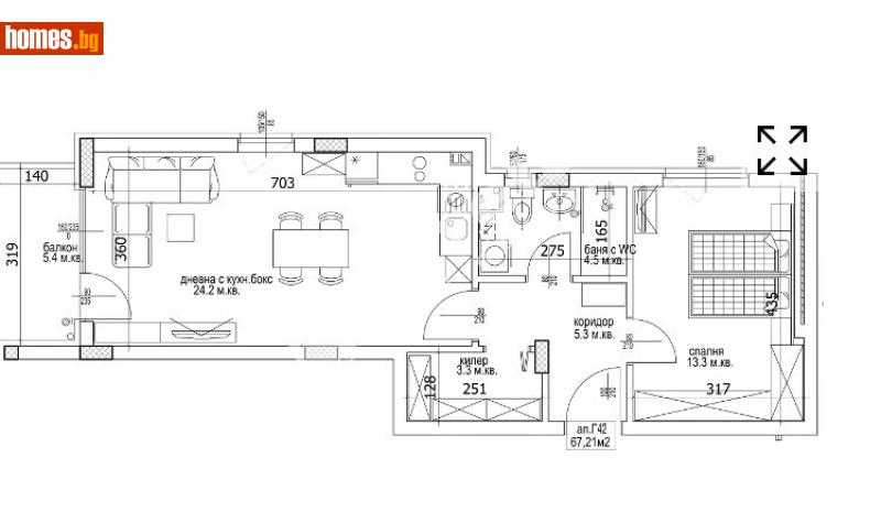 Двустаен, 80m² -  Кайсиева Градина, Варна - Апартамент за продажба - МИРЕЛА - 117172655