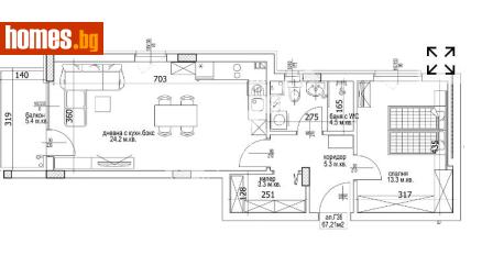 Двустаен, 80m² - Апартамент за продажба - 117172694