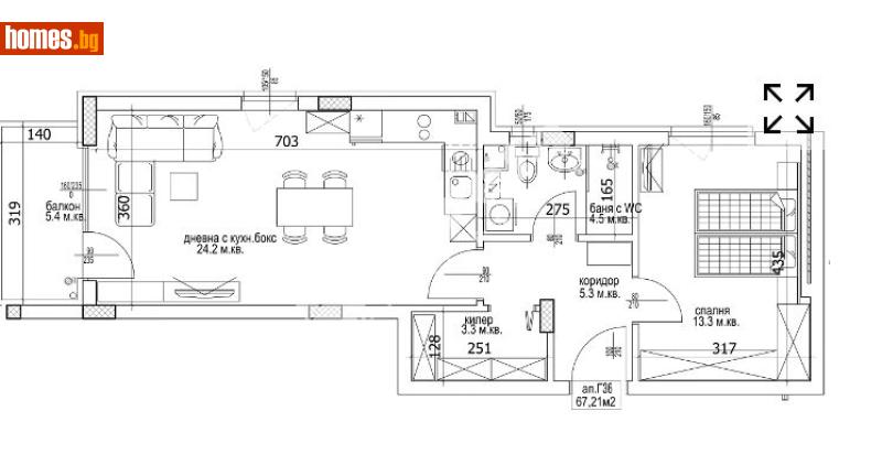 Двустаен, 80m² -  Кайсиева Градина, Варна - Апартамент за продажба - МИРЕЛА - 117172694