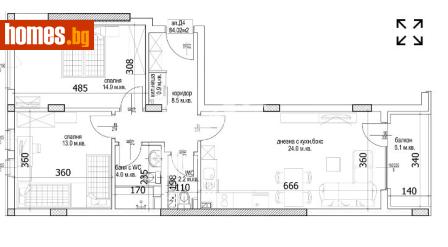 Тристаен, 100m² - Апартамент за продажба - 117172838