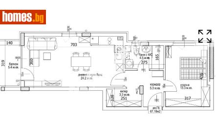 Двустаен, 80m² - Апартамент за продажба - 117172984