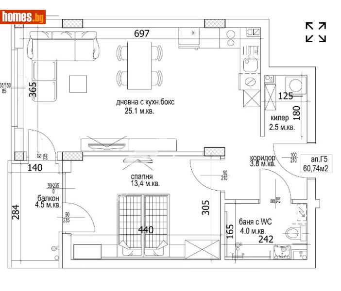 Двустаен, 72m² -  Кайсиева Градина, Варна - Апартамент за продажба - МИРЕЛА - 117172988