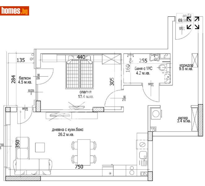 Двустаен, 83m² -  Кайсиева Градина, Варна - Апартамент за продажба - МИРЕЛА - 117172989
