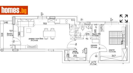 Двустаен, 80m² - Апартамент за продажба - 117173008