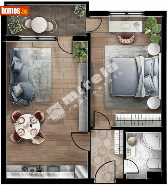 Двустаен, 65m² - Жк. Люлин 5, София - Апартамент за продажба - МИРЕЛА - 117173016
