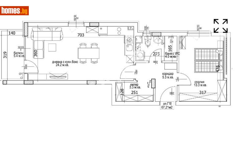 Двустаен, 80m² -  Кайсиева Градина, Варна - Апартамент за продажба - МИРЕЛА - 117173027