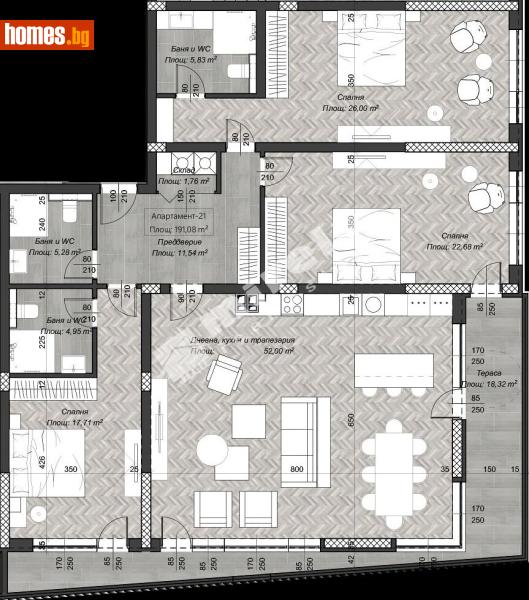 Четиристаен, 225m² - София, София - град - Апартамент за продажба - МИРЕЛА - 117173139