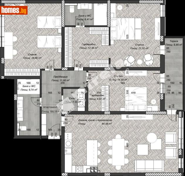 Четиристаен, 222m² - София, София - град - Апартамент за продажба - МИРЕЛА - 117173341