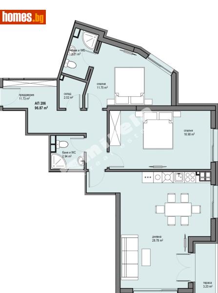 Тристаен, 114m² - Жк. Левски Г, София - Апартамент за продажба - МИРЕЛА - 117173642
