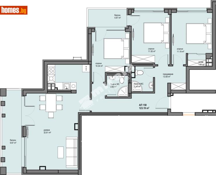Четиристаен, 145m² - Жк. Левски Г, София - Апартамент за продажба - МИРЕЛА - 117173658