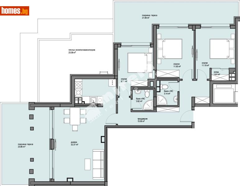 Четиристаен, 126m² - Жк. Левски Г, София - Апартамент за продажба - МИРЕЛА - 117173666