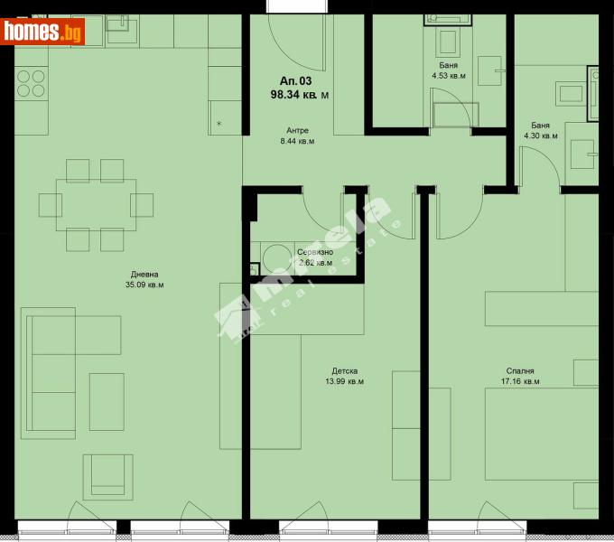 Тристаен, 108m² - Кв. Галата, Варна - Апартамент за продажба - МИРЕЛА - 117173871