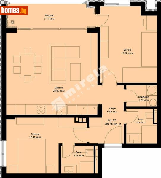 Тристаен, 97m² - Кв. Галата, Варна - Апартамент за продажба - МИРЕЛА - 117173925