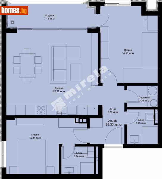 Тристаен, 97m² - Кв. Галата, Варна - Апартамент за продажба - МИРЕЛА - 117173990