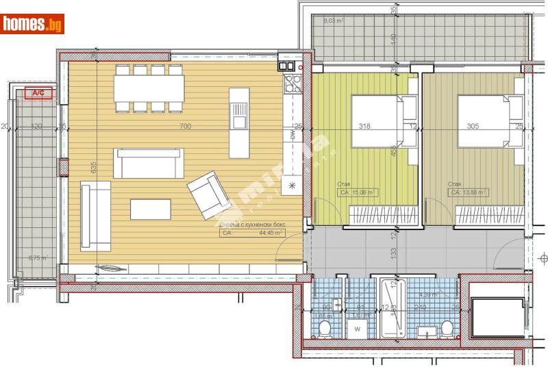 Тристаен, 151m² - М-т Гърдова глава, Крайградски зони - Апартамент за продажба - МИРЕЛА - 117174033