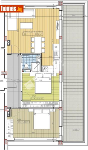 Тристаен, 124m² - М-т Гърдова глава, Крайградски зони - Апартамент за продажба - МИРЕЛА - 117174035